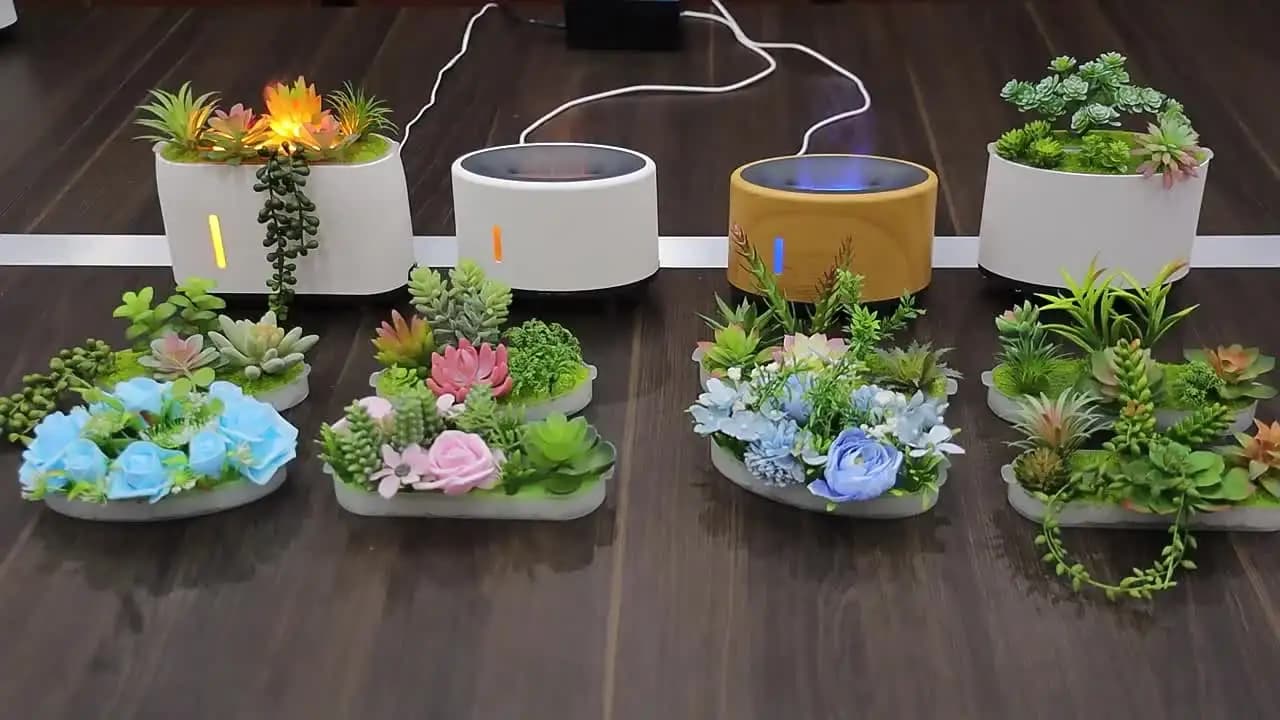 音乐加湿器 USB 火山扩香加湿器 智能精油香薰机