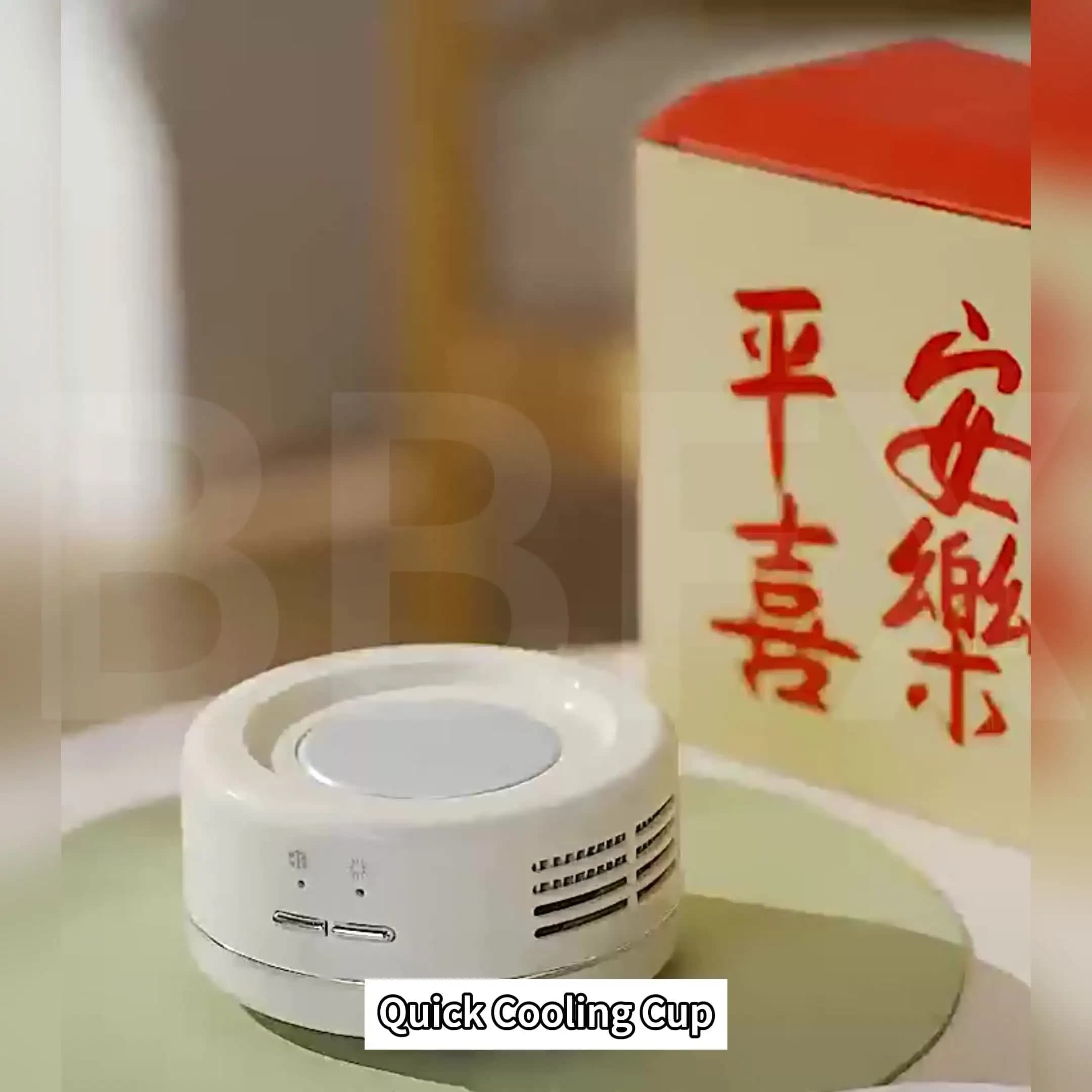 110V 复古风格电动杯冷却器加热器 个性化饮料温度控制马克杯带底座 适用于咖啡茶牛奶