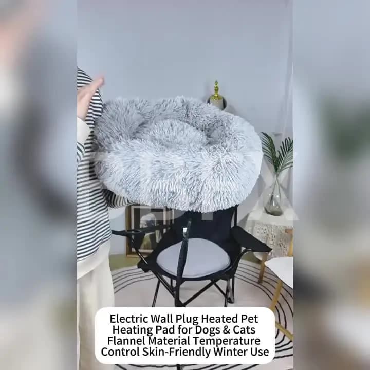 电插头USB供电加热宠物加热垫，适用于狗猫，法兰绒材质，温控，无毒亲肤