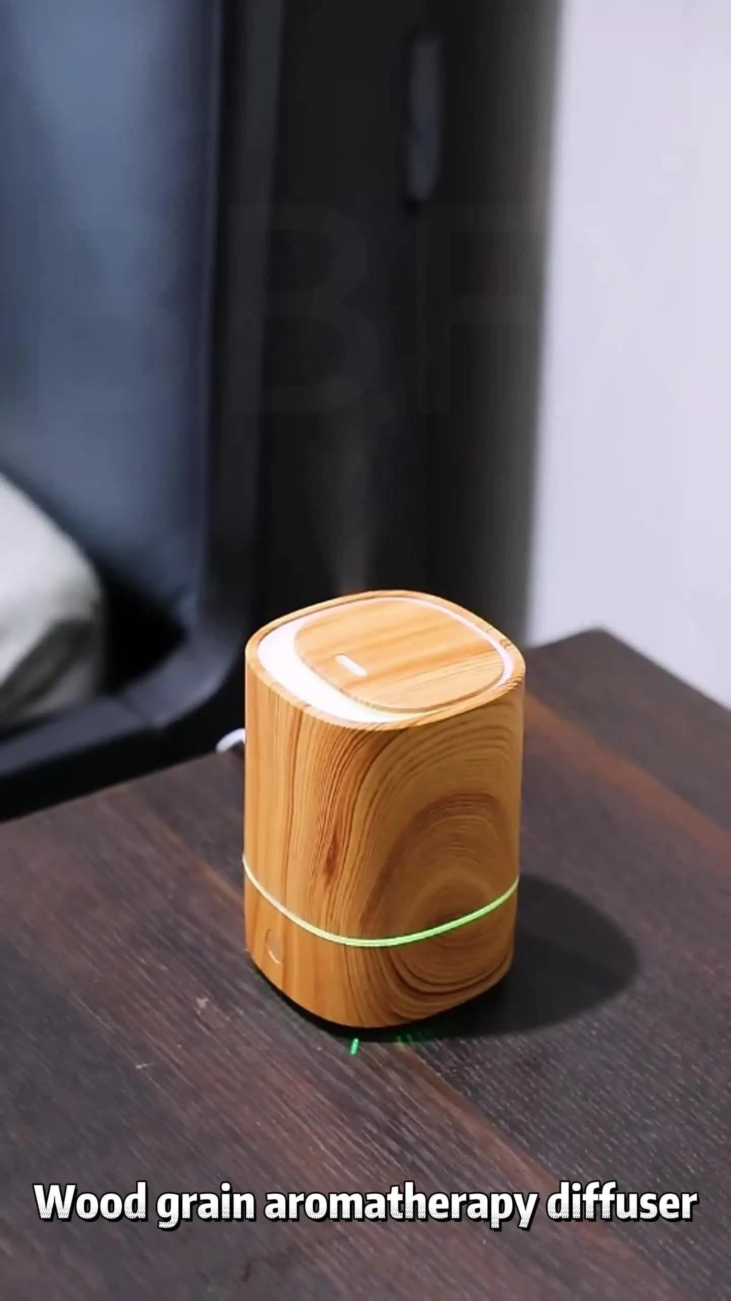超声波木纹香薰机精油扩香器USB桌面加湿器家用香薰