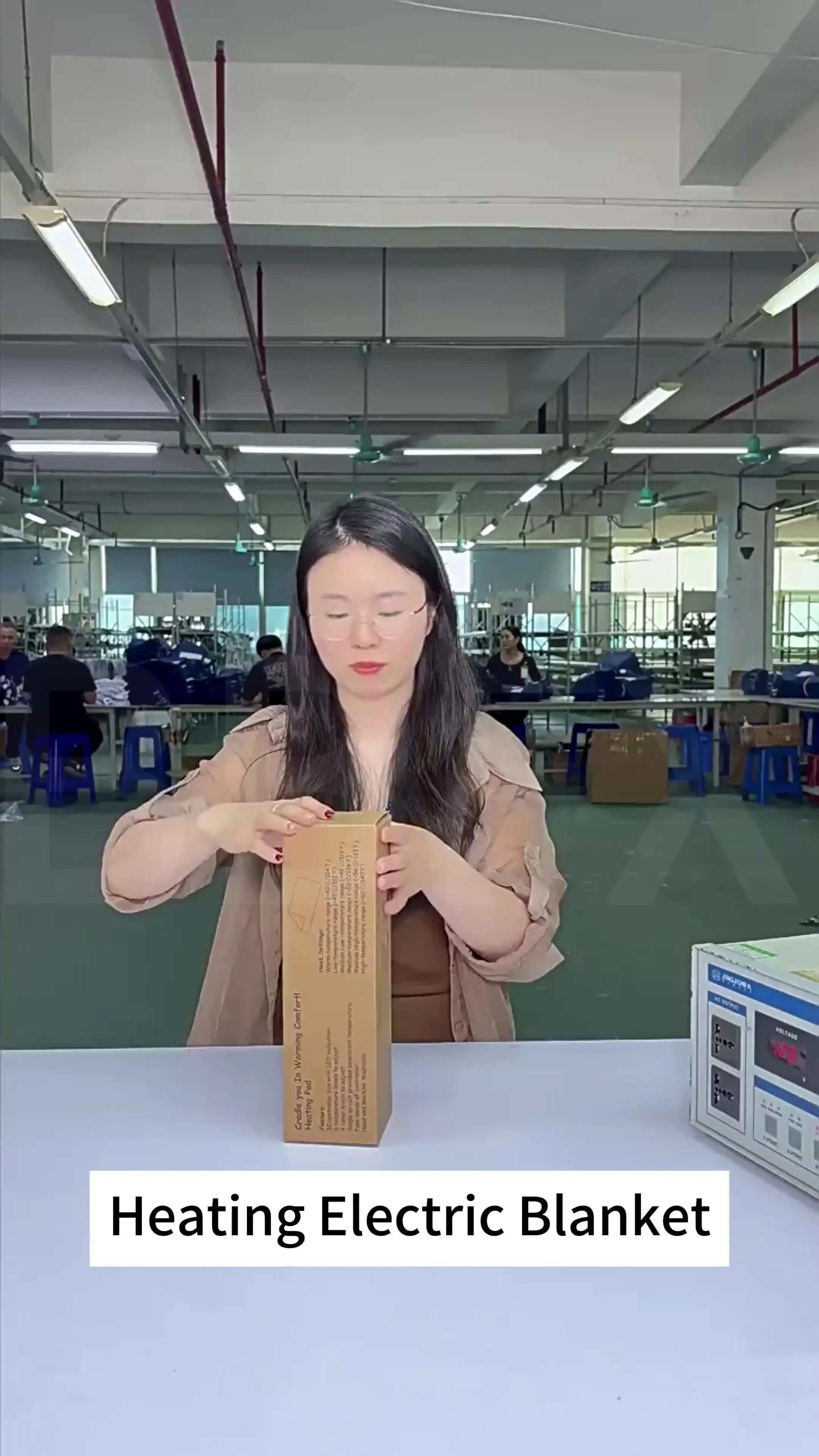 智能温控电热毯，带加热披肩、暖膝器和可水洗加热垫，适合办公室午休使用