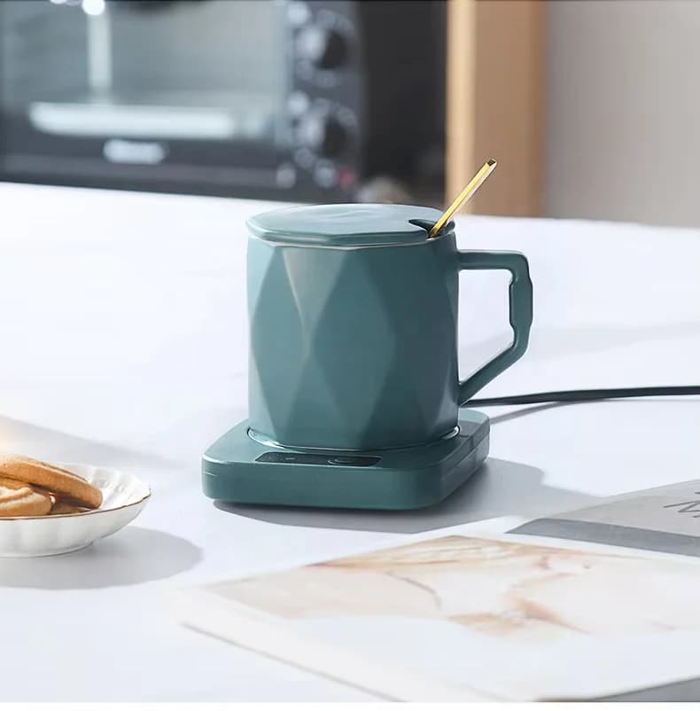 恒温杯礼盒加热杯垫保温陶瓷商务创意杯礼品马克杯55度暖杯 4