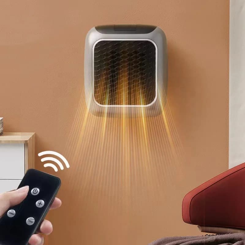 恒温温控取暖器 小型家用取暖器 悬挂设计 电暖器 便携壁挂式热风机 2