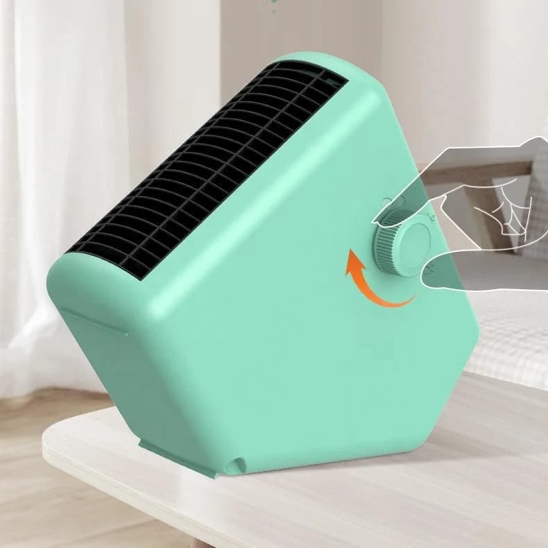 家用桌面小型智能温控取暖器 办公室桌面冷暖两用迷你取暖器 便携式家用取暖器 3