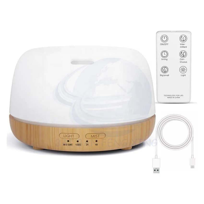 热销迷你木纹加湿器卧室静音香薰扩散器小型精油扩散器