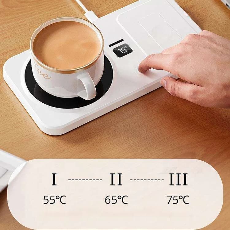 新款四合一多功能家用智能恒温杯架手机手表无线充电 3