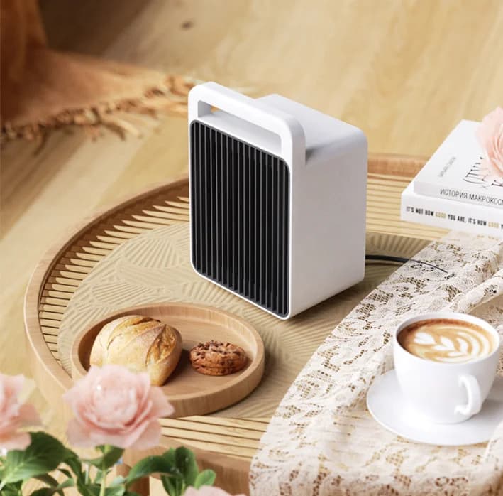 紧凑便携多场景适用极简设计取暖器桌面迷你取暖器冬季快速加热智能电暖器 5