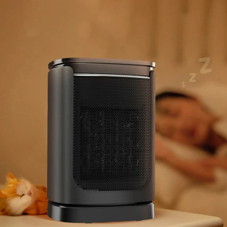 小型桌面取暖器 家用静音摇头型取暖器 家庭办公室智能省电取暖器 2