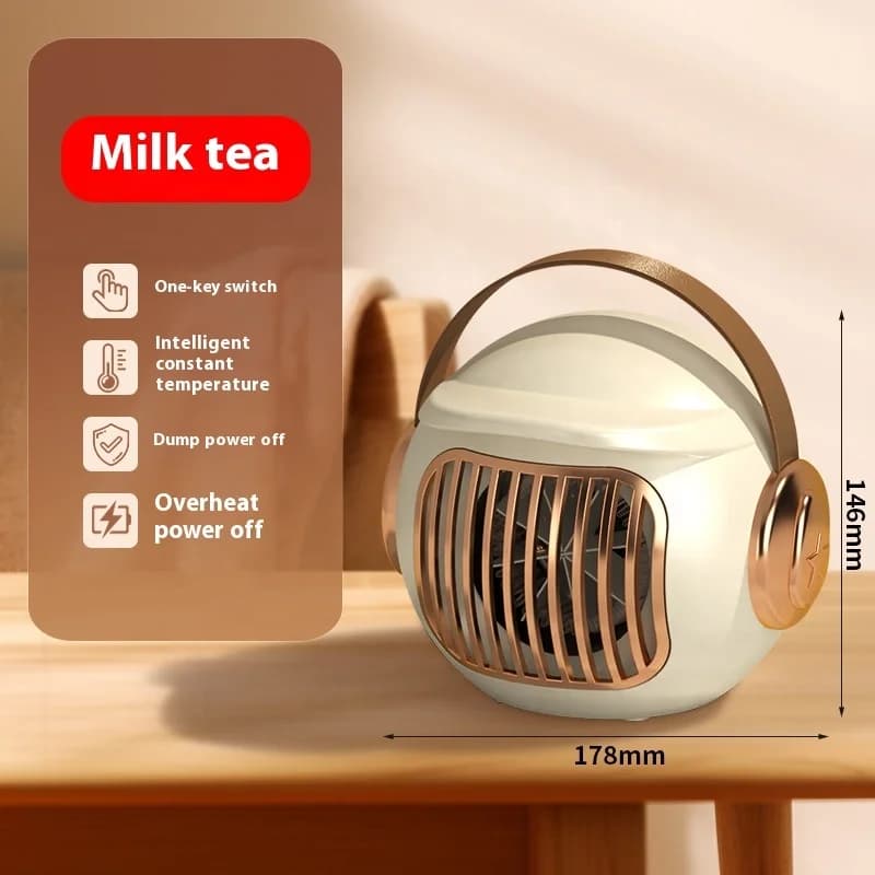 高品质连续恒温取暖器 立式家用取暖器 快速加热 冷暖两用 小型取暖器 4