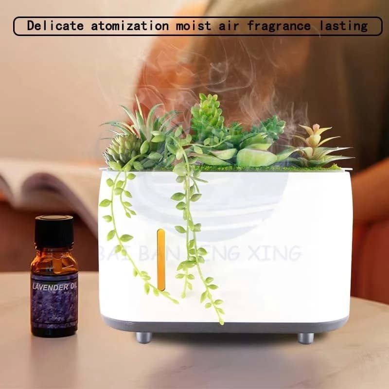 仿真植物加湿器 音乐家大雾量香薰加湿器 4