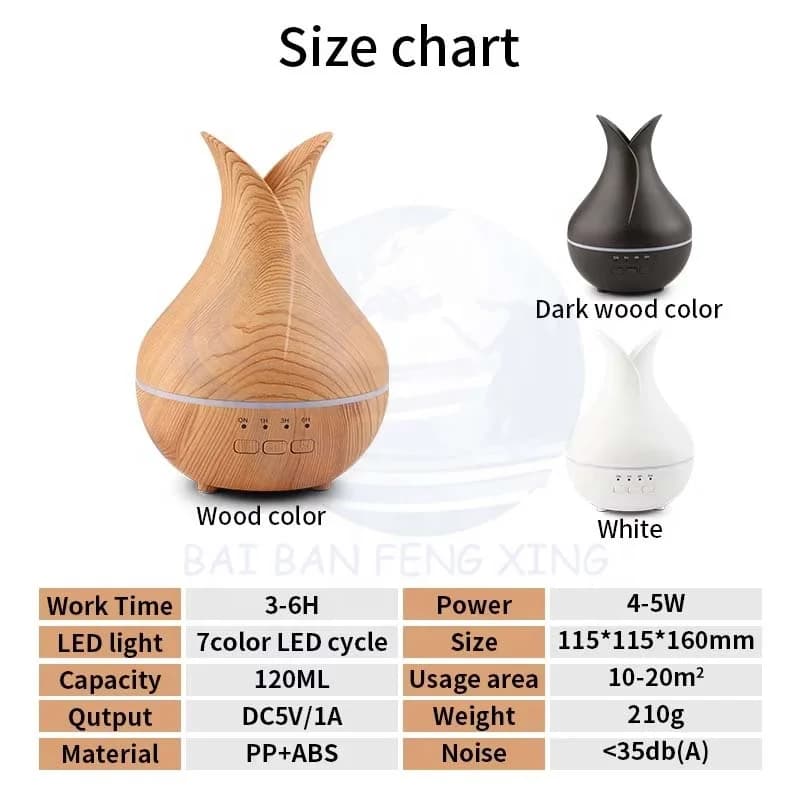 自动喷香精油加湿器木纹香薰机超声波酒店扩香器带遥控 7