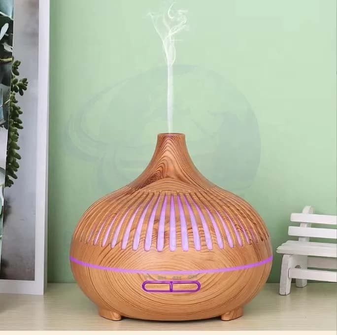 洋葱镂空香薰机 木纹洋葱加湿器 办公室补水仪 适用于多种场景 4