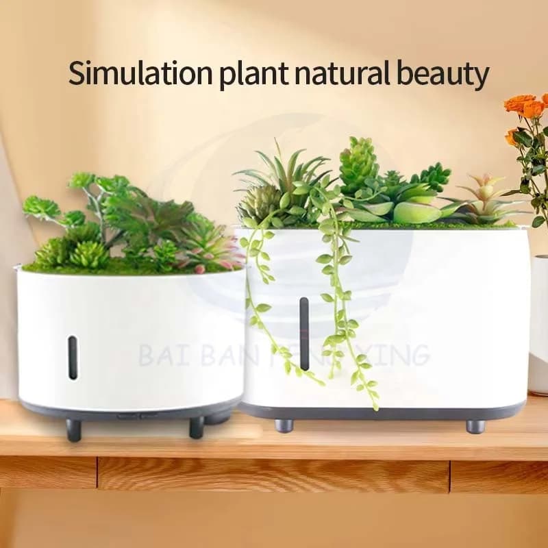 仿真植物加湿器 音乐家大雾量香薰加湿器 6