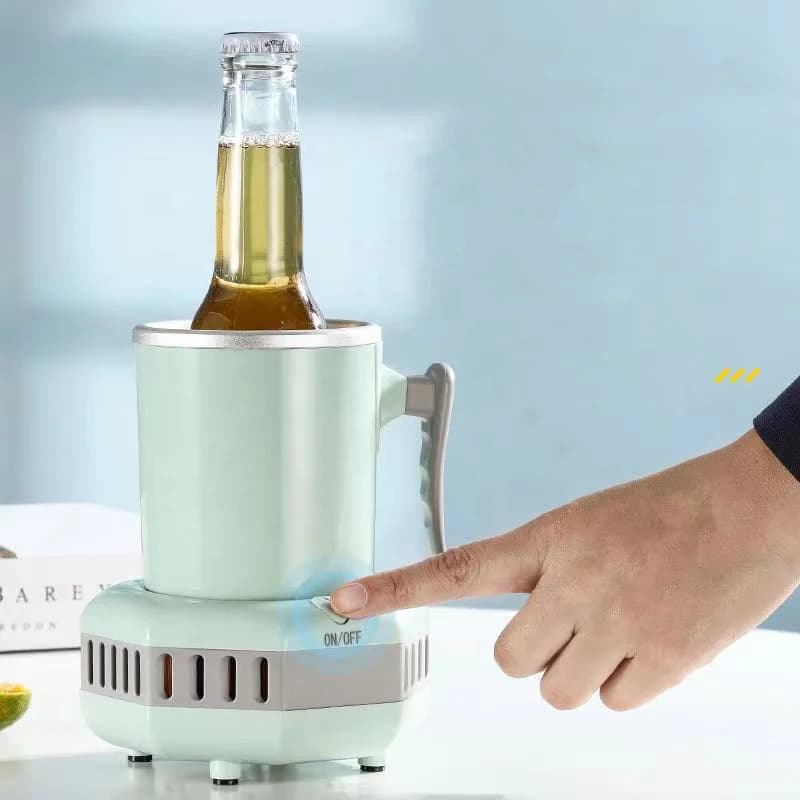 迷你便携速冷杯 快速制冷带手柄电动饮料冷却器 适用于苏打水啤酒家庭办公室宿舍 4