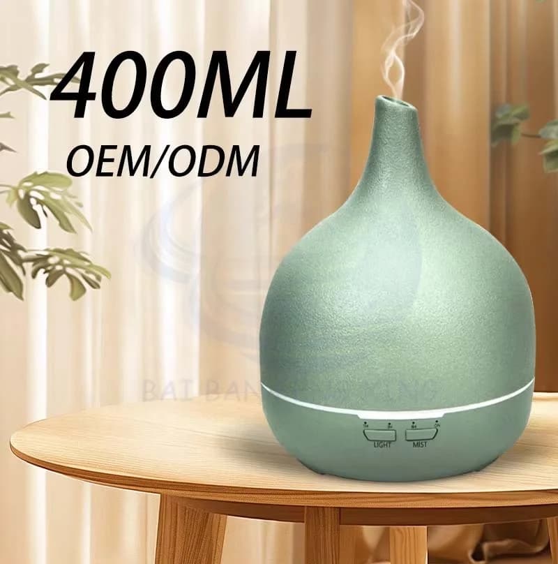 定制静音大容量自动香薰喷雾器家用火焰加湿器卧室陶瓷超声波香薰机 3