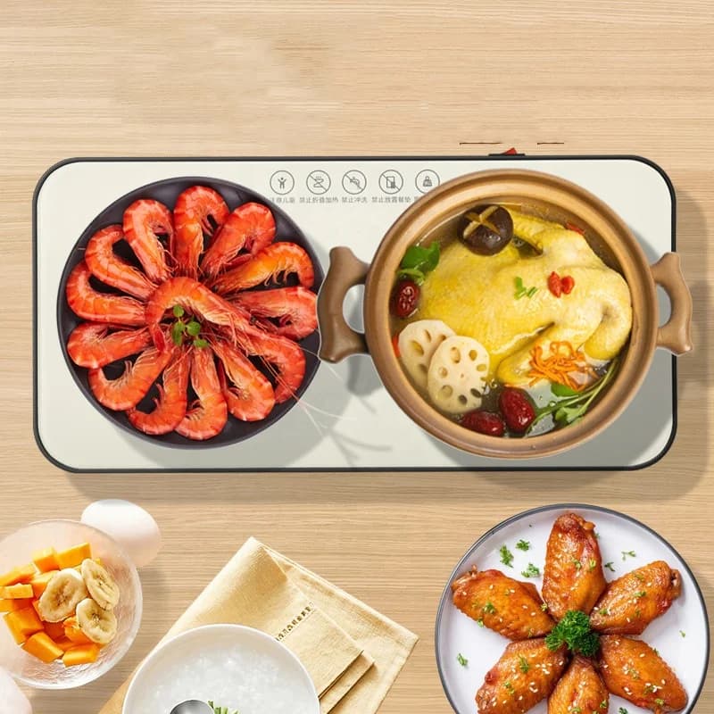 不挑餐具暖菜板 快速加热保温板 家用多功能智能电热板