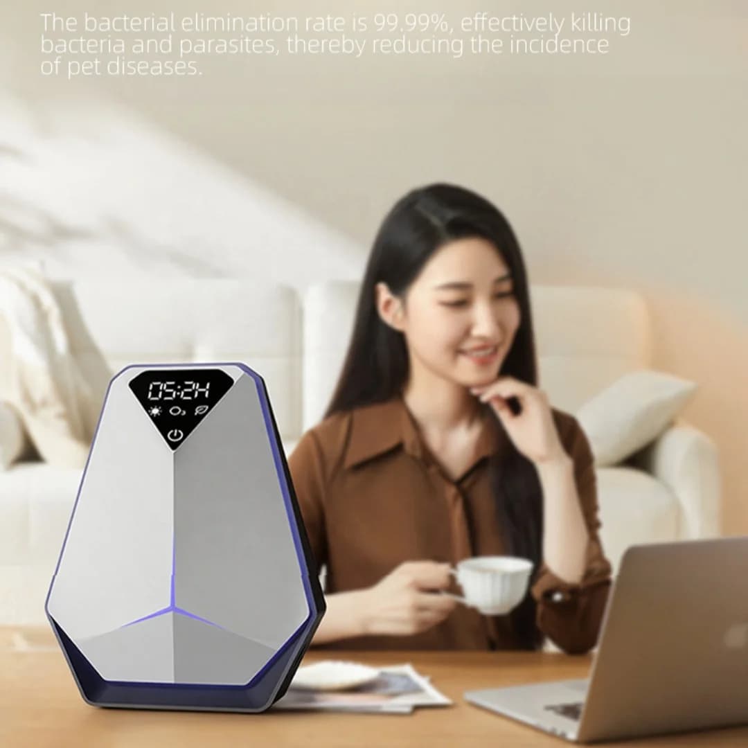 新款空调空气净化器宠物毛发收集消毒机家用桌面设备 6
