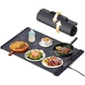 柔性可卷曲硅胶食物保温器 智能家居派对多功能折叠食物保温器 加热保温食物托盘