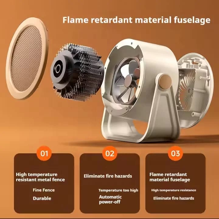 精美高级配色桌面大功率取暖器 家用小型快速加热取暖器 办公室卧室迷你电暖器 4