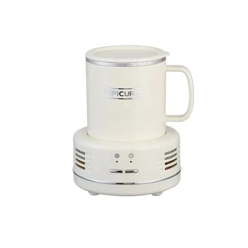 110V 复古风格电动杯冷却器加热器 个性化饮料温度控制马克杯带底座 适用于咖啡茶牛奶 7