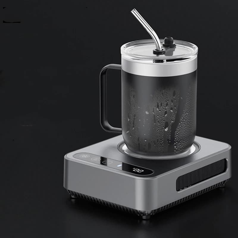桌面电动饮品制冷加热垫，带LED显示屏，快速冷饮机加热器，适用于奶茶、啤酒、办公室和家庭使用 3
