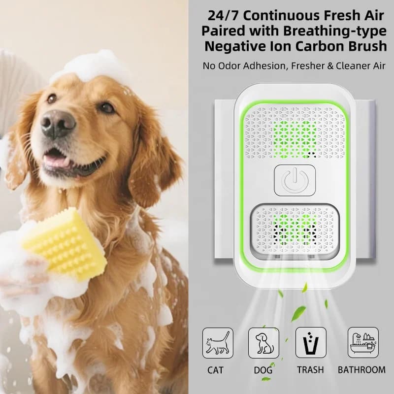 插电式壁挂负离子空气净化器 迷你静音离子发生器 适用于家庭浴室卫生间厨房 去除异味烟雾 6