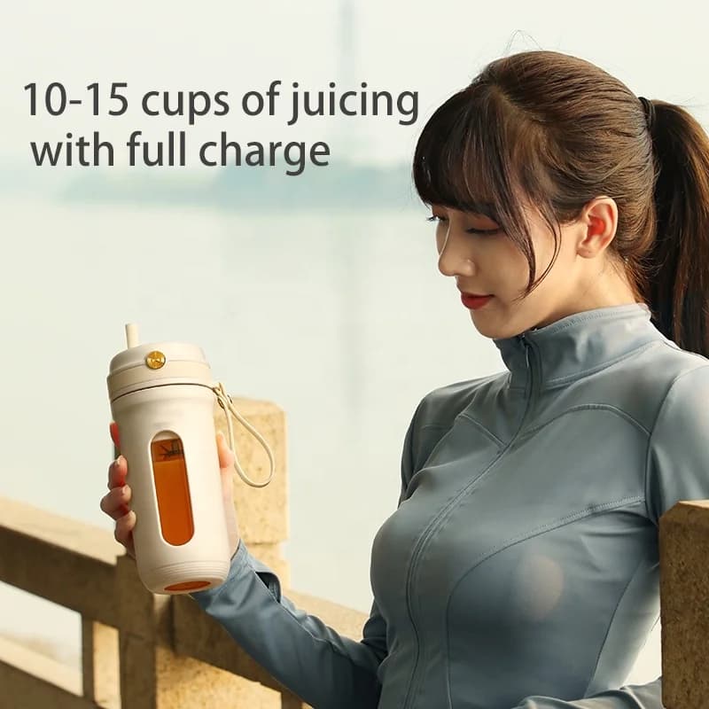 新款易操作榨汁杯 小型便携USB榨汁机 电动迷你多功能榨汁机 可充电厨房烹饪 4