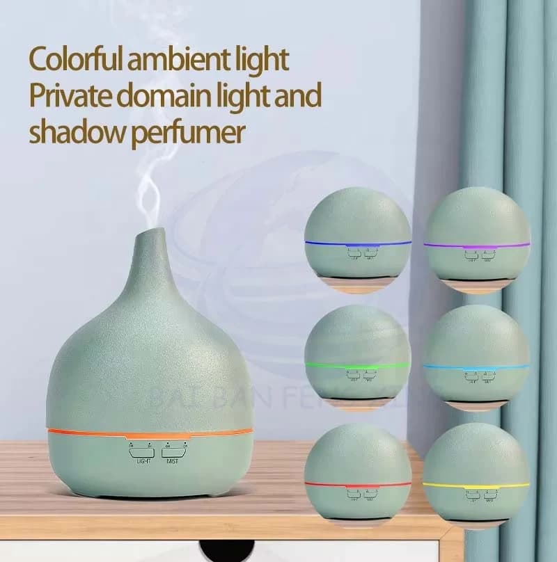 定制静音大容量自动香薰喷雾器家用火焰加湿器卧室陶瓷超声波香薰机 7