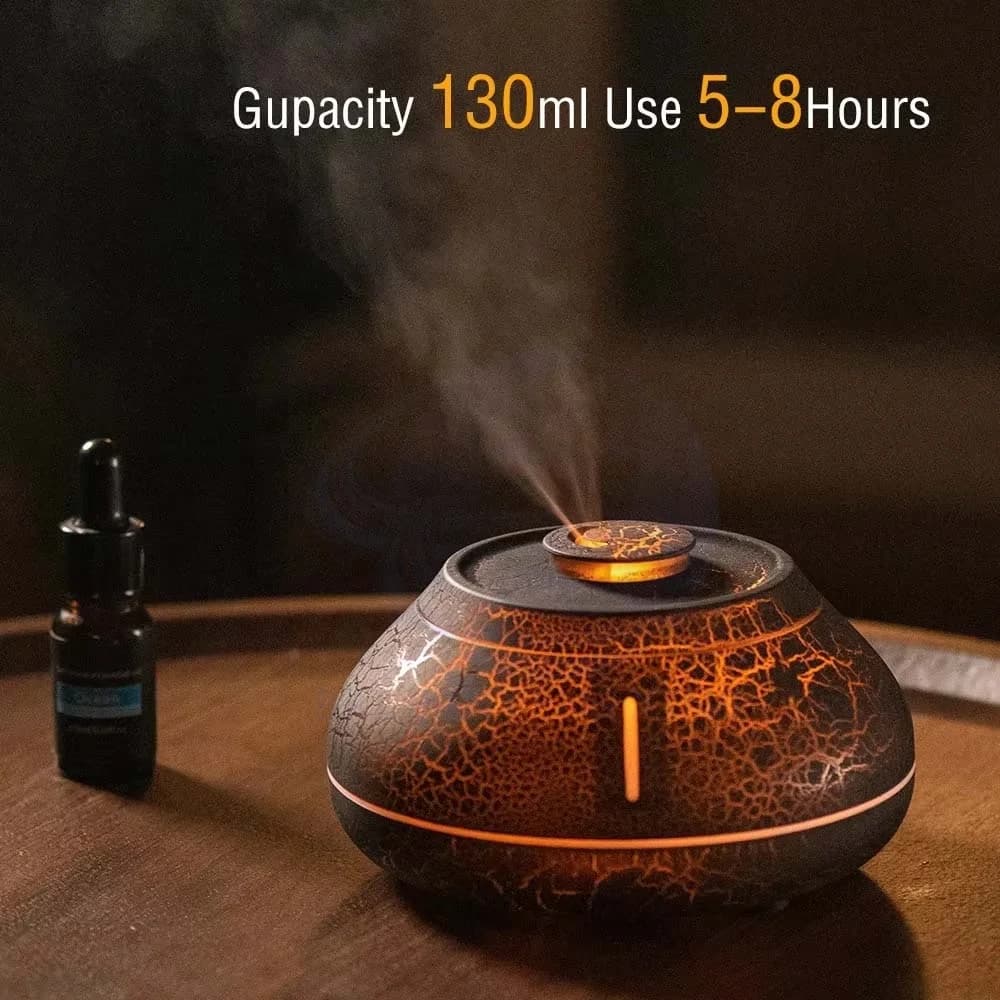 新款火焰香薰机 仿真火焰喷雾器 USB 家用卧室加湿香氛氛围灯 5