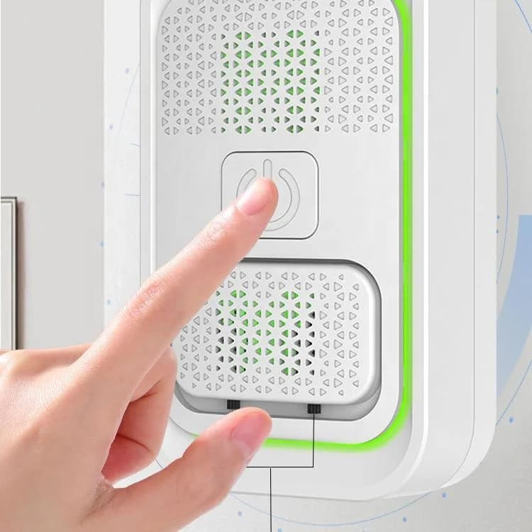 插电式壁挂负离子空气净化器 迷你静音离子发生器 适用于家庭浴室卫生间厨房 去除异味烟雾 2