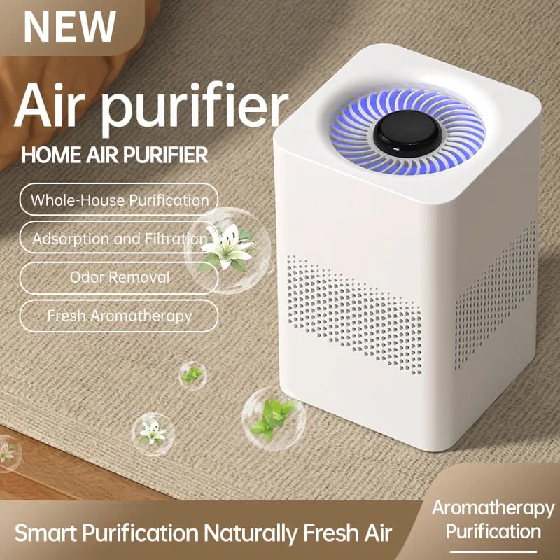 家用静音USB空气净化器 内置香薰功能 小型个人离子发生器 USB插头 消除异味花粉 7