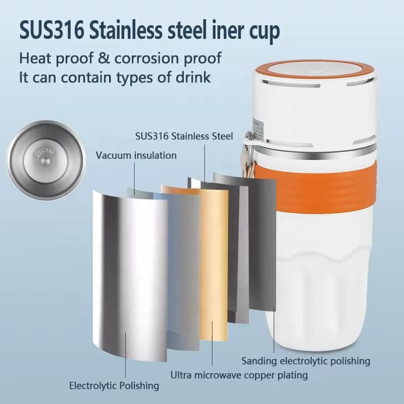 快速制冷杯 加热保温便携户外USB车载冷杯 恒温杯 6