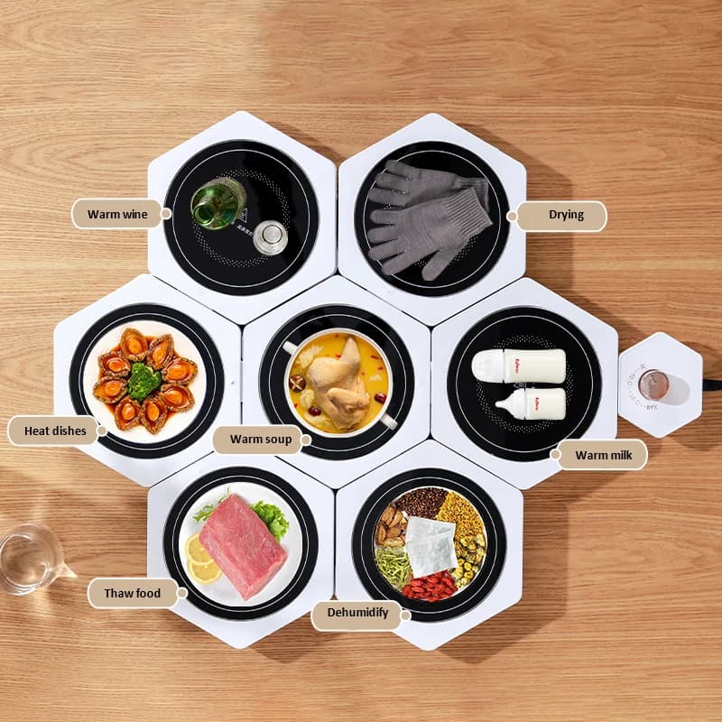 家用饭菜快速加热神器多功能不挑餐具保温板可调温热盘 2