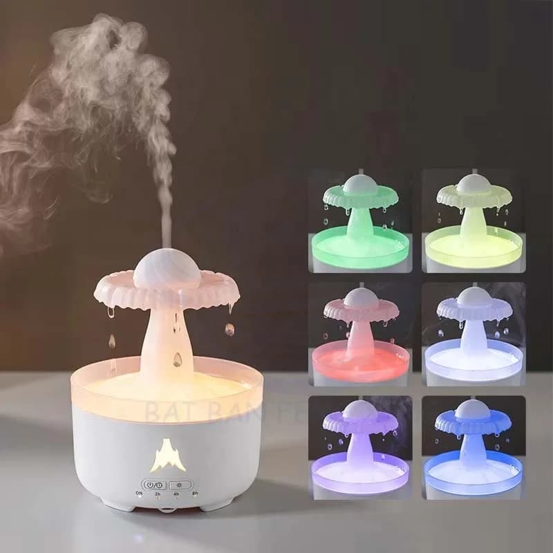 新款雨滴香薰机 家用大雾量桌面加湿器 创意香薰扩散器 3
